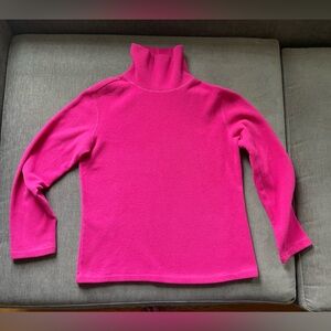 Hannah Andersson fleece turtleneck, size small, pink